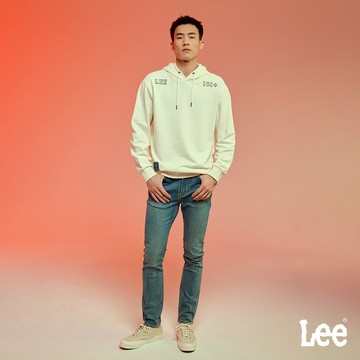 Lee 705 彈性中腰標準小直筒牛仔褲 男 中深藍洗水 LB417065110