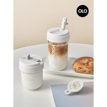 holoholo吸管杯tritan塑料水杯女生高顏值隨行咖啡杯外帶便攜小巧