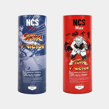 VICTOR x Street Fighter 快打旋風聯名系列 NCS Max_STF B/旋擊藍 D/緋雲紅 3入裝/桶