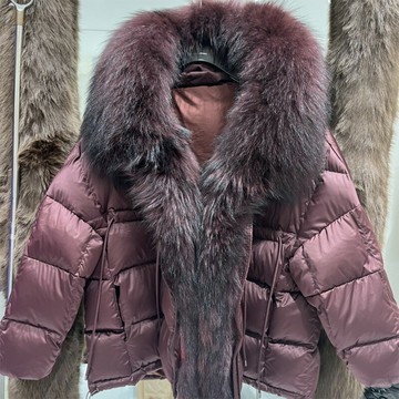 【巴黎精品】現貨+預購 頂級貉子毛領真羽絨外套白鴨絨外套羽絨衣秋冬大碼休閒女裝-大毛帽女外套4色a1ld53