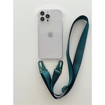 三星s21ultraA52手機殼透明斜挎掛繩適用A22A42四角防摔S23保護套