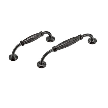 Z873 易利裝生活五金 櫥櫃抽屜把手取手 雙孔現代把手  鋅合金把手