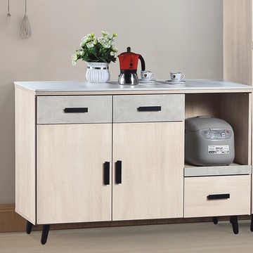 AS DESIGN雅司家具-伯特4尺岩板石面多功能電器櫃-121*40*78CM