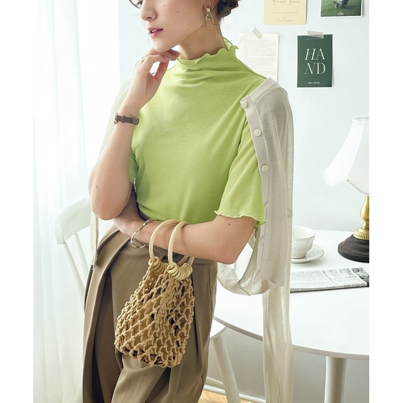 クラシカルエルフ 続 シアーアイテム 2wayメロウシアー5分袖トップス レディース グリーン Xl Classical Elf 通販 Lineポイント最大1 0 Get Lineショッピング