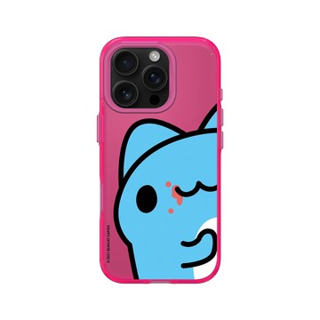 iPhone 16 Pro Clear 粉漾桃 - 貓貓蟲咖波 Bugcat Capoo - 咖波偷看你