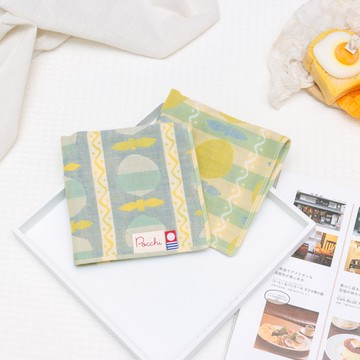 今治認證三重紗雙面手帕-檸檬