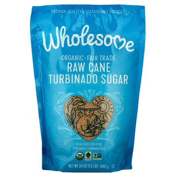 Wholesome Sweeteners, 有機紅糖，未加工蔗糖，1.5 磅（24 盎司）- 680 克