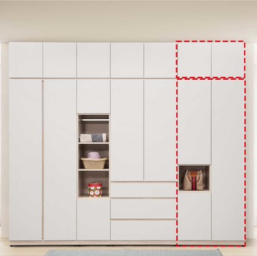 2.6尺三門衣櫃+被櫥櫃 收納櫃 低甲醛木心板 ABS封邊【169A5146】 Leader傢居館169-BD02-3+BD02-6