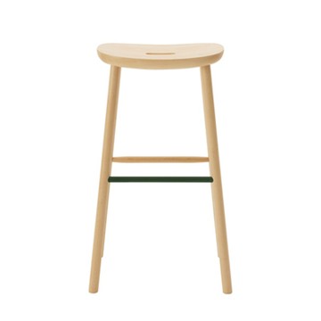 T&O O3 Stool High 高腳凳（楓木、綠色鋼腳）