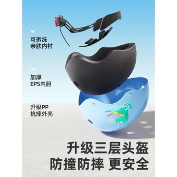 滑板護具兒童輪滑頭盔溜冰鞋套裝平衡自行車騎行護膝專業防護裝備