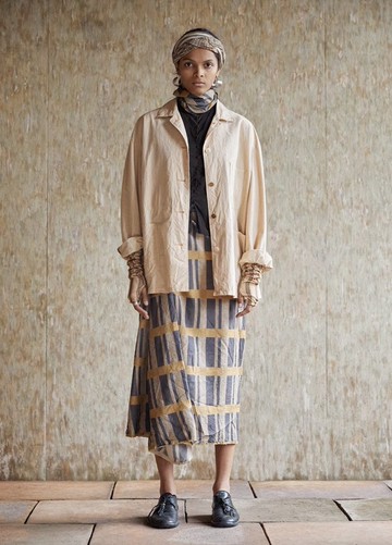 復古文青 絲棉植物染外套 休閒上衣