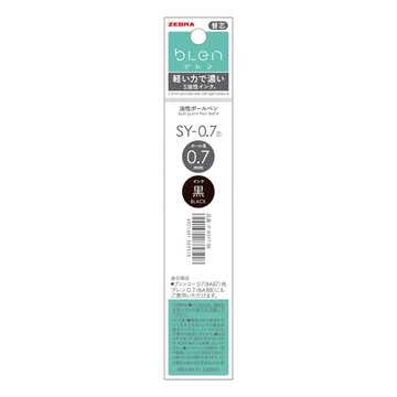ZEBRA替芯 SY-0.7芯 blen U專用替芯 黑色墨水 0.7mm