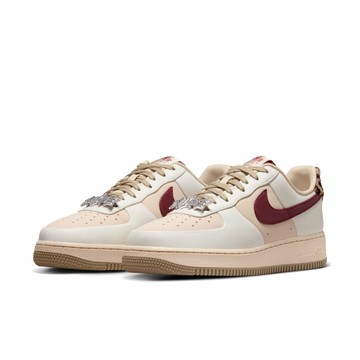 WMNS  AIR FORCE 1 '07 CREAM BURGUNDY