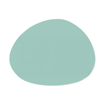 PAPA STUFF 鵝卵石形矽膠餐墊  Mini 350 x 271 x 1.5mm  薄荷綠色  1個