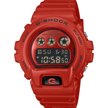 CASIO G-SHOCK 電子錶 手錶 學生錶-紅色 DW-6900RRB-4