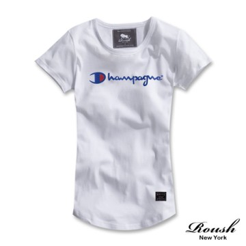 Roush 女生翻玩CHAMPION圓弧短T 2.0(2110080)