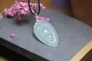 【聚寶盆】天然A貨翡翠  招財吊墜  吊飾 掛件 女生 禮物項鏈