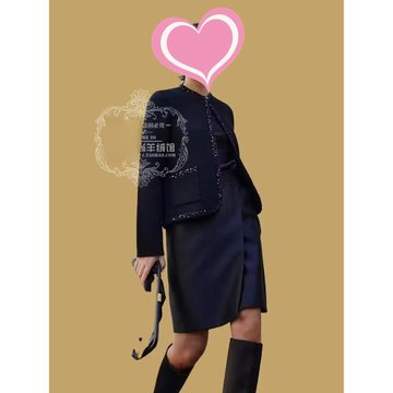 重磅超氣質時尚百搭一粒扣純羊絨軟糯純羊絨開衫針織毛衣打底外套