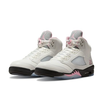 Nike Air Jordan 5 Retro 白粉黑 緩震 橡膠外底 運動鞋 男鞋 HQ7978-102