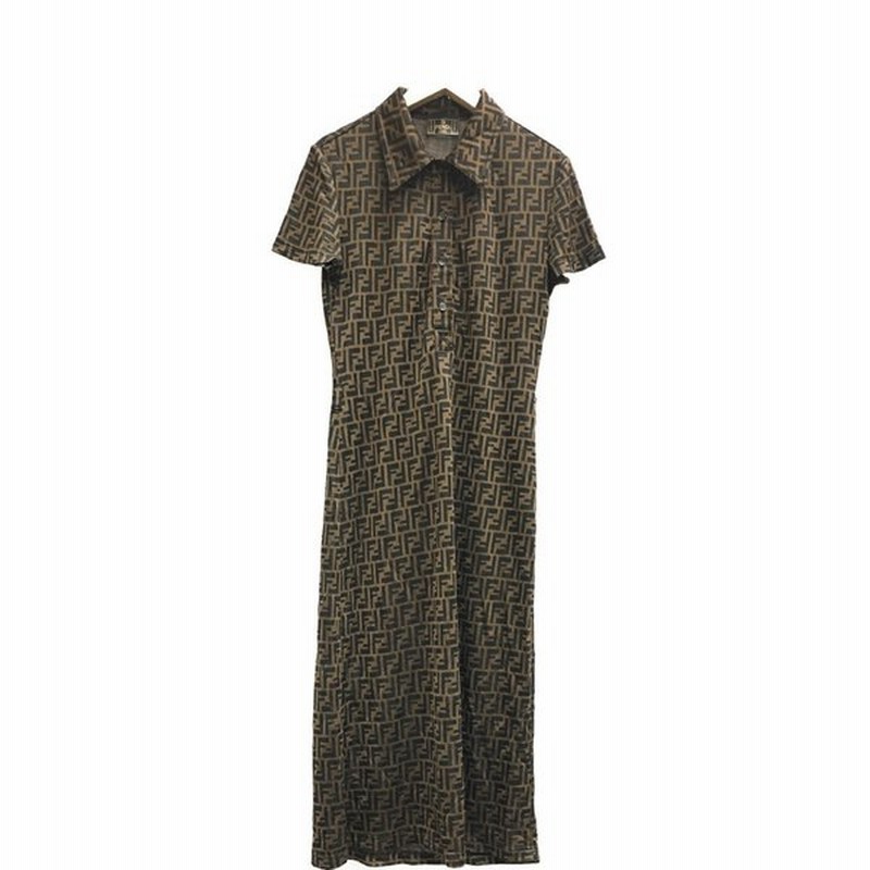 美品 フェンディ Size 40 S ズッカ柄 半袖ワンピース Fendi レディース 中古 通販 Lineポイント最大0 5 Get Lineショッピング