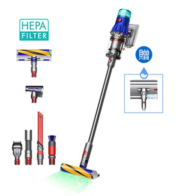 領券現折【送雙豪禮】Dyson V12 Detect Slim™ Fluffy 輕量無線吸塵器 (旗艦洗地雙頭組)