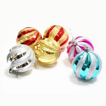 「節日裝飾」聖誕節日派對裝飾電鍍西瓜異形塑料吊飾聖誕球套裝聖誕樹裝飾掛件 聖誕節