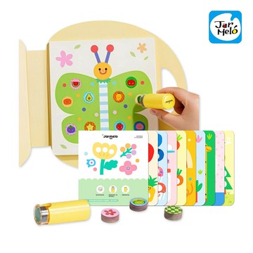 【JarMelo 原創美玩】點點創意印章貼/主題貼紙書(免印泥/附印章柄/600張貼紙)