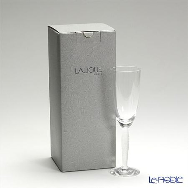 LALIQUE ラリック ルーヴル シャンパンフルート 2個セット-