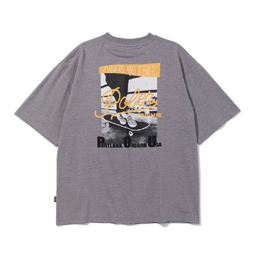 日本限定 POLER PHOTO QUICK DRY TEE 機能速乾滑板印花T恤 灰
