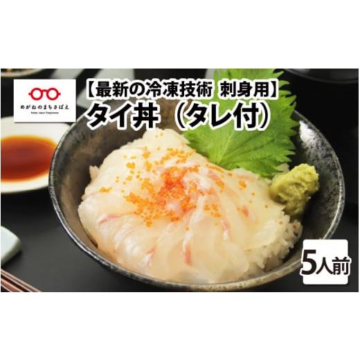 ふるさと納税 福井県 鯖江市 海鮮丼の具　タイ 60g（タレ付）× 5人前 [B-11019]