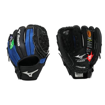 mizuno 少年用手套-右投-棒球 壘球 美津濃 黑藍銀
