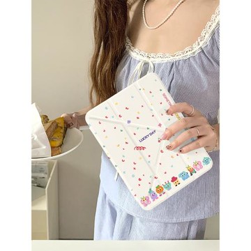 可愛彩色小怪獸Y+三折適用ipad11保護套air7/6新款ipad10帶筆槽11寸防摔10.2/10.9蘋果平板保護套mini7女