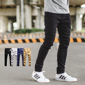 【NB0611J】彈力素色小直筒休閒褲長褲 (ST-PK85040)