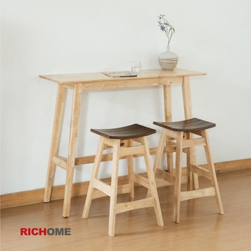 RICHOME 克萊爾實木高腳桌W120 X D40 X H91 CM