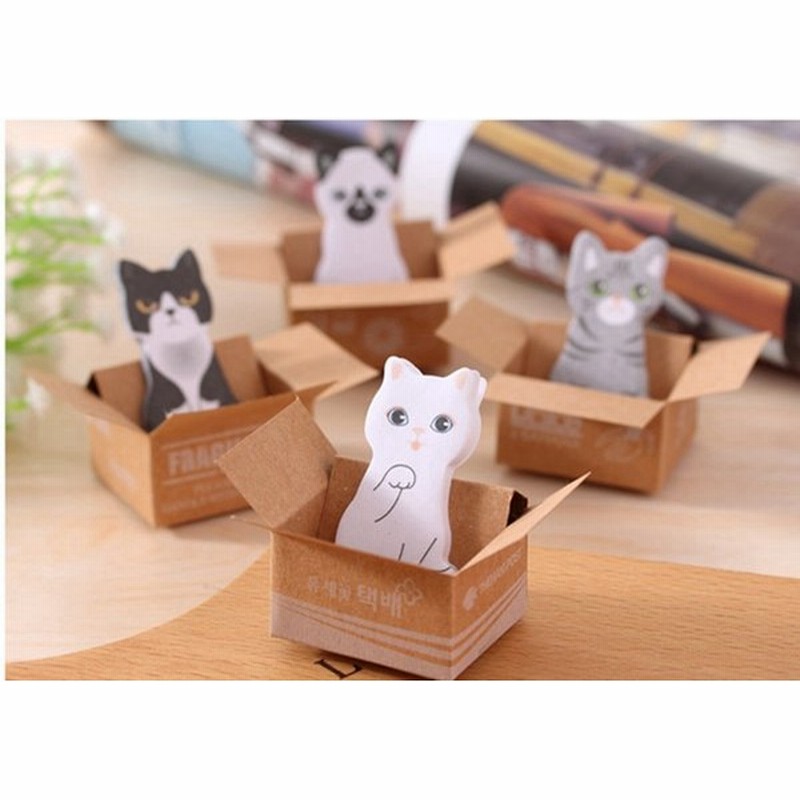 4点セット おもしろグッズ 文房具 かわいい猫 付箋 強粘着 グラデーション メモ ポストイット ふせん ラベルシール 通販 Lineポイント最大0 5 Get Lineショッピング