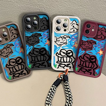 塗鴉風格小鱷魚防摔殼 Realme GT 6 大師版 neo 2T c3 c11 c12 c20 c25 手機殼