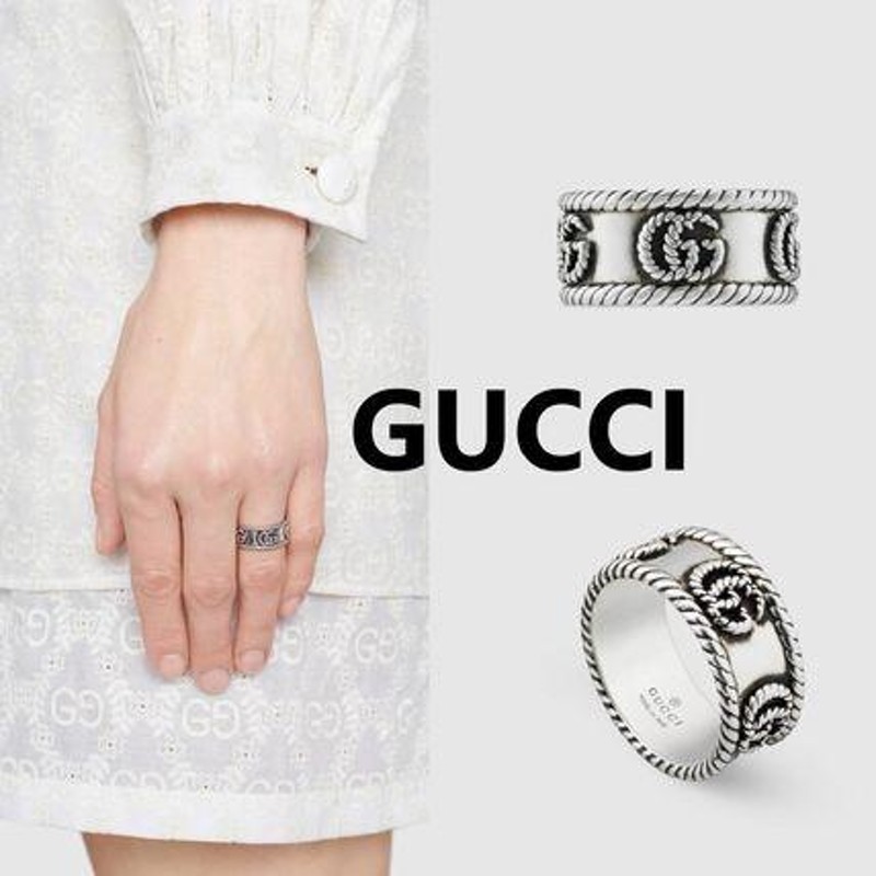 グッチ GUCCI リング 指輪 おしゃれ 限定 レア *Double G ring