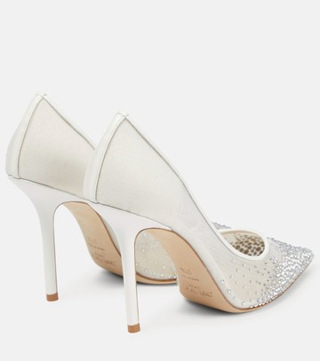 Jimmy Choo Love 100 crystal-embellished pumps