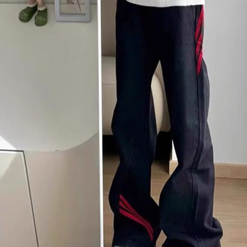 港風復古百搭休閒嘻哈牛仔褲男高街新款潮流痞帥長褲男