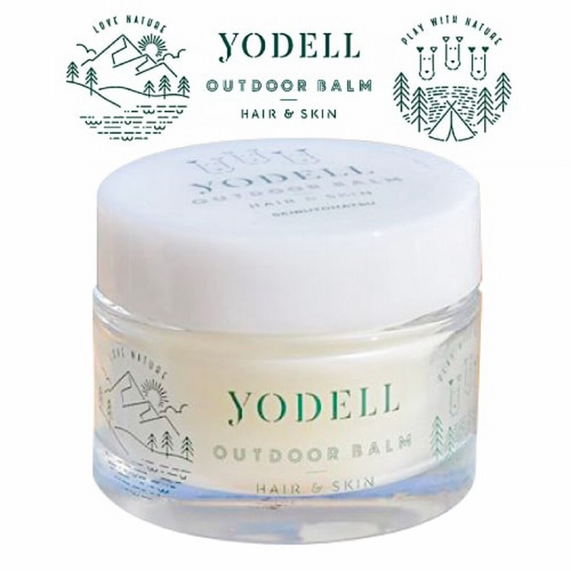 Yodell Outdoorbalm ヨーデルアウトドアバーム 西部頭髪 アウトドア オリーブオイル ヤシ油 シアバター 乾燥対策 保湿 バーム スキンケア 天然由来 オイル成分 保湿効果 髪 肌 全身に使えるハンドクリーム 唇 あかぎれ 手肌 ケア 虫除け レモングラス の香り 通販 Line