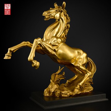 望美銅馬擺件純銅十二生肖馬擺設招財馬到成功客廳裝飾工藝品大號