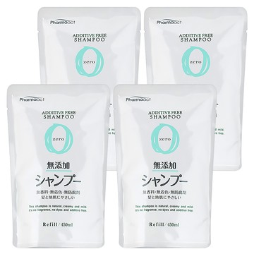 KUMANO 熊野油脂 無添加沐浴露補充包 Zero 4包  450ml  1組