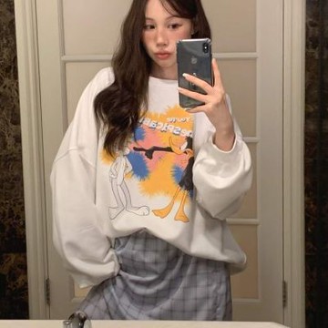 正韓女上衣 華納官方長袖T恤FOM1089-創翊韓都