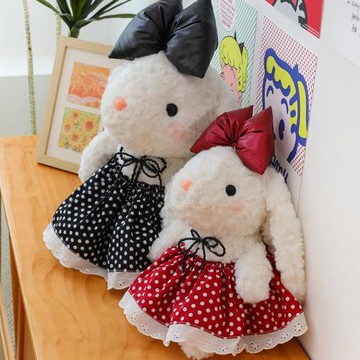 大耳朵萌萌兔子玩偶毛絨玩具公仔兒童安撫兔抱枕抓機娃娃女生禮品