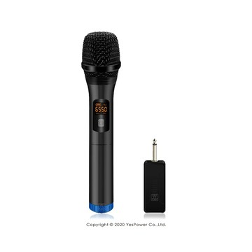 U01 UHF單頻道手握無線麥克風 UHF 15組頻道選擇/訊號穩定音質清晰/麥克風使用2顆AA(3號)電池