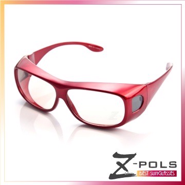 視鼎Z-POLS 包覆式加大抗藍光+抗UV(質感紅)
