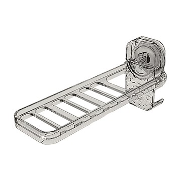 吸盤系列 旅行折疊曬衣架  23.7 x 11.4 x 7.6cm  透明波紋