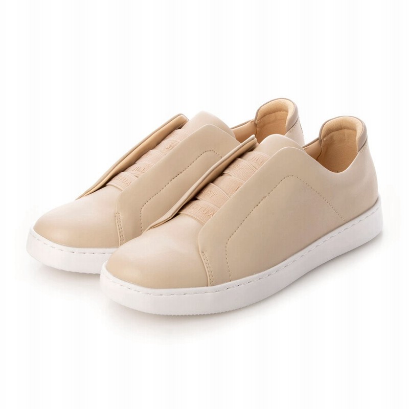 ジルスチュアート シュー Jillstuart Shoe スリッポンスニーカー ピンクベージュ 通販 Lineポイント最大1 0 Get Lineショッピング