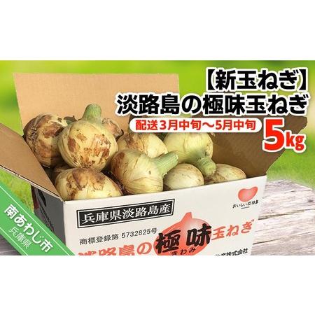 ふるさと納税 極上の味　淡路島の極味玉ねぎ　5kg　◆配送３月中旬〜5月中旬 兵庫県南あわじ市