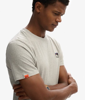 Superdry Men's Great Outdoors Embroidered Relaxed T-shirt Grey Size: M